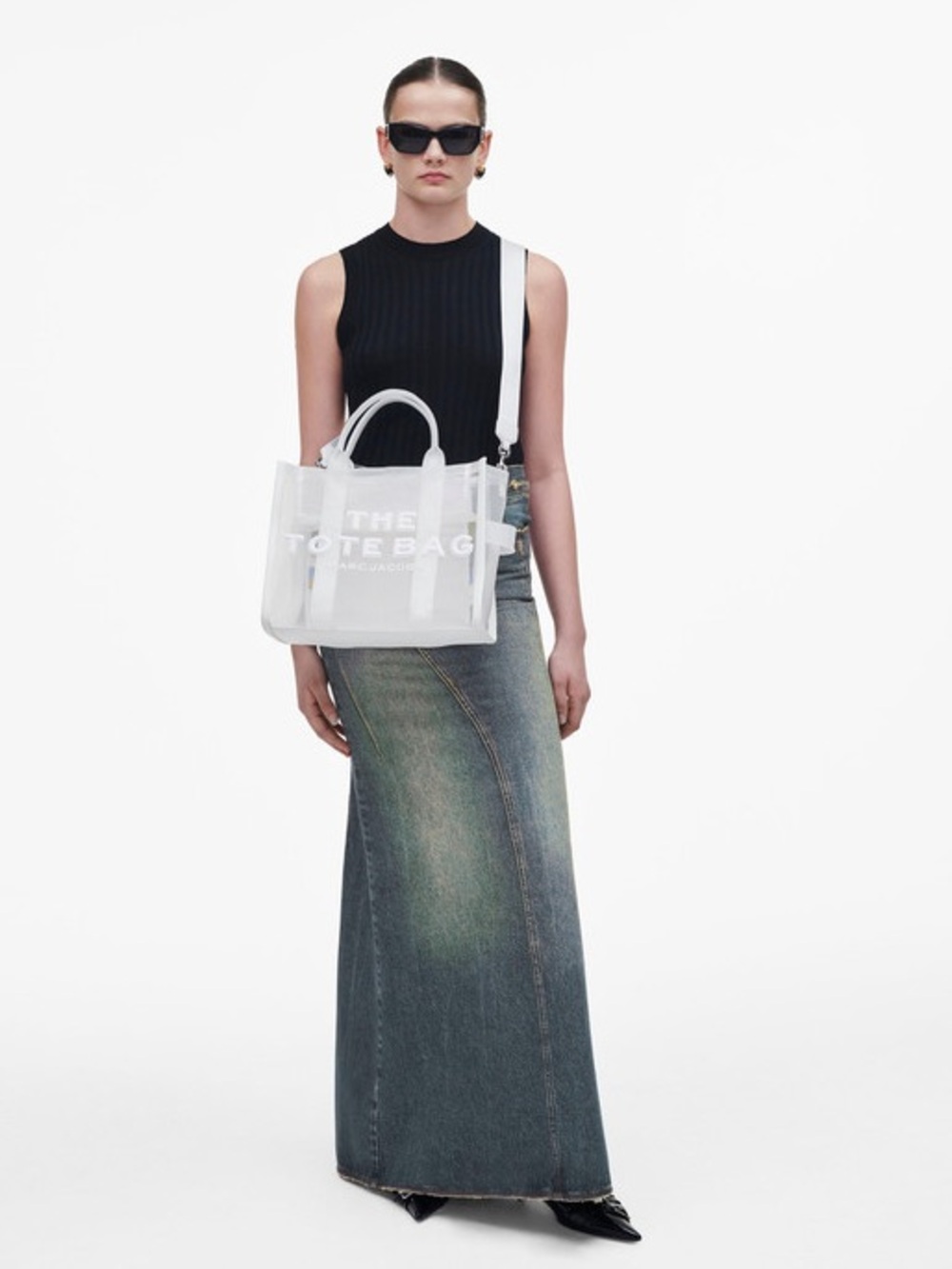 Marc Jacob’s Women’s The Mesh Medium Tote Bag - White - Picture 8 of 16